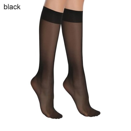 Mid Tube Strømper Silke Strømper SORT