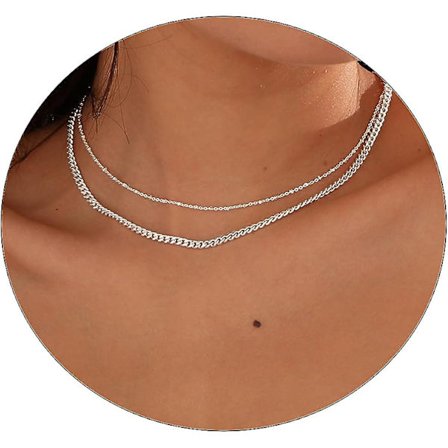 Silver Halsband för Kvinnor Fin Silver Choker 14k Silverpläterad Choker Minimalistiska Smycken Present till Kvinnor Flickor