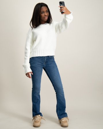 Grunt Kitt Knit Blanc Pulls Fille - Kids Brand Store