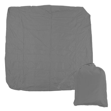 SPA-dækning Firkantet Vandafvisende 190 Sølvbelagt Polyester Taff Vejrbestandig Badekarbeskyttelse til Badekar 207x207x30cm/81,5x81,5x11,8in Grå