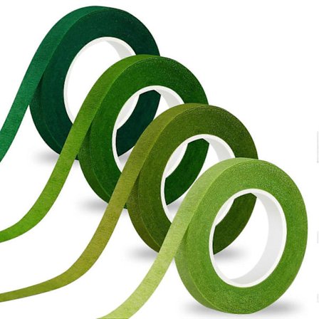 4 ruller blomsterteip grønn blomsterteip washi-teip for kunstige blomster 1/2 tomme 30 yard planteteip blomsterteip bukettmateriale for 