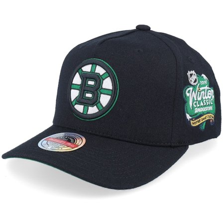 Mitchell & Ness - Negro adjustable Gorra - Hatstore Exclusive x Boston Bruins Black/Green A-frame Adjustable @ Hatstore