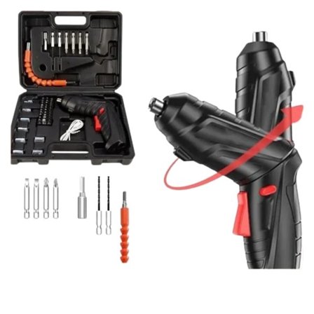 3,6v El Verktyg Set Hushåll Underhåll Reparation 1800mAh Lithium Batteri Mini Hushåll Elektrisk Borr