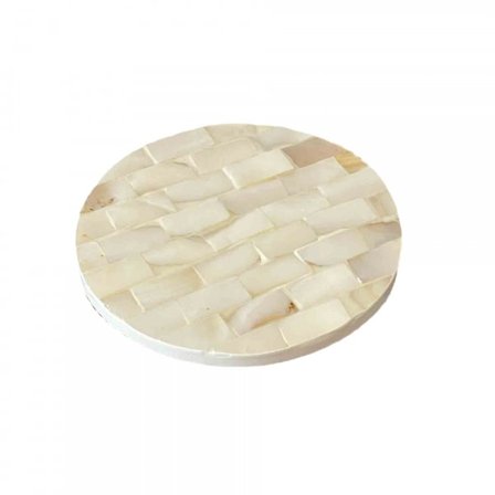 Dryckesunderlägg, Havsskal Rund Matta, Present till Inflyttning Rum Bar Dekoration