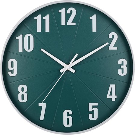 12 tum väggklocka batteridriven, modern väggklocka för vardagsrum sovrum kök kontor, tyst grön klocka för vägg Grön 0