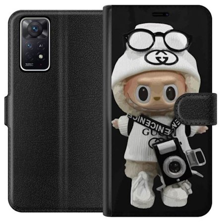 Yhteensopiva Lompakkokotelo Xiaomi Xiaomi Redmi Note 11 Pro 5G Tyylikäs muotoilijafiguuri kameralla ja katutyyliä, leikkisä keräilyfiguuri trendik