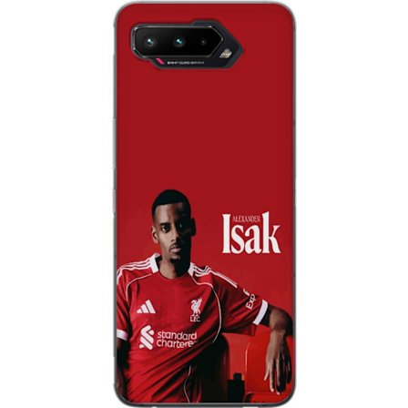 Kompatibelt Mobildeksel til Asus ROG Phone 5 Alexander Isak plakat Liverpools fotballdrakt Sveriges landslagsspiss Premier League angrep kunst