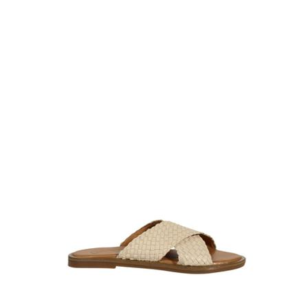 Dwrs, Amora - Slippers Beige, Dames, Maat:36 EU,leer