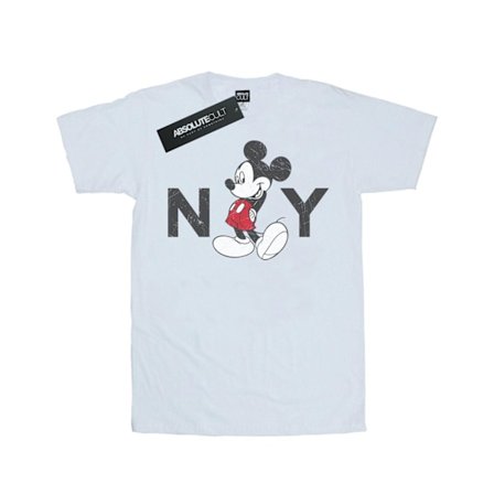 Disney Womens/Ladies Mickey Mouse NY Bomull Boyfriend T-Shirt 3