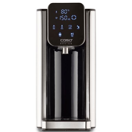 Caso HW660 varmtvandsdispenser 2,7 liter, stål/sort - Sølv og sort | KitchenOne