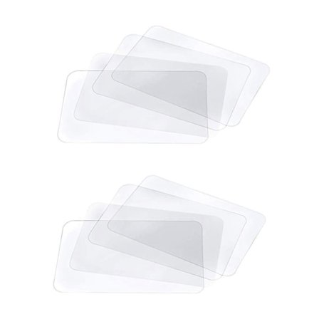 Gjennomsiktige Placemats Vaskbare Placemats for Varmebestandig Sklisikker Kjøkken Placemat Bord (16 stk)