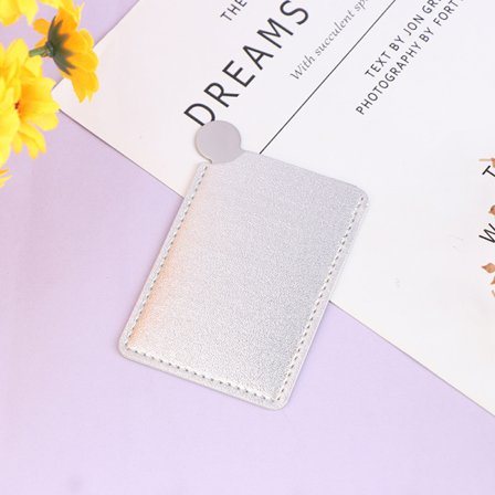 Bærbart mini rustfritt stål uknuselig makeup lommespeil