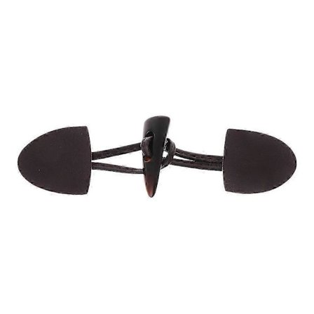 6 par læder horn toggle lukning knapper frakke til jakke duffel sjal tøj sort