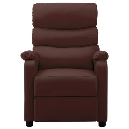 Vidaxl Elektrisk Reclinerfåtölj Brun Konstläder Brun