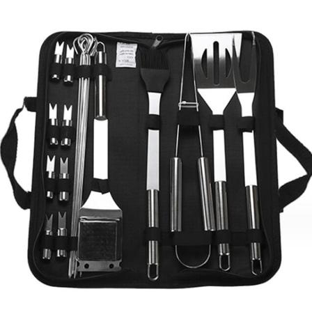 20-pack Bärbara Grillverktyg i Rostfritt Stål 21 PCS