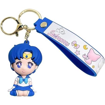 Anime Nøkkelring - Mini Figur Gummi Tegneserie Nøkkelring Ryggsekk Kay Smykker Tilbehør Gaver til Kvinner-C