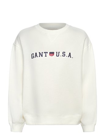 GANT Shield Usa C-Neck Sweat - White - L