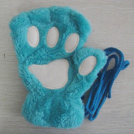 Kvinder Cute Cat Claw Paw Handsker Plys vanter Varm Blød Plys Kort