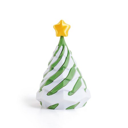 3D-tulostettu joulukuusi fidget-lelu PLA-materiaalista, pöytämalli