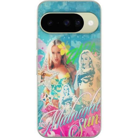 Yhteensopiva Puhelinkuori Google Pixel 10 Seikkailumaailma Steve, Creeper ja eläimillä värikkäässä palikkagrafiikassa