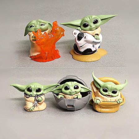 5 stykker Star Wars anden generation Yoda Baby Doll