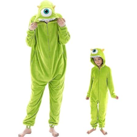 Snug Fit Unisex Onesie Aikuisten Onesie Pyjama Flanelli Cosplay Animal One Piece Halloween -asu Yöpuvut Kotivaatteet Q 105 cm Mike Mike 85cm