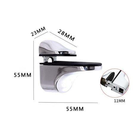 2ST Fäste Väggfäste Glashylla Fäste LJUS YTA