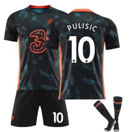 Chelsea 2 borta set nr 10 Christian Pulii T-skjorte fotballdrakt 26