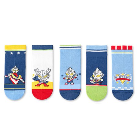 5 Par Baby Bomullsstrømper Pustende Mellomhøye Tegneserie Sportssokker for Barn Gutter Jenter Størrelse 11‐13cm 1‐3 År Gamle