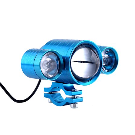 Motorsykkel Motocross LED-forlykt Djeveløyne Lys Vanntett Spotlight Tåkelys Blå