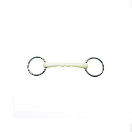 Lorina Flexi Mullen Mun Lös Ring Snaffle 5.5in Silver/vit