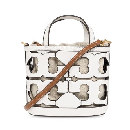 Tory Burch, Ella Mini Shoulder Bag Wit, Dames, Maat:ONE Size,leer