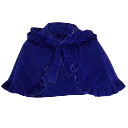 Elegante julekapper i fløyel, trendy vakre kapper, Halloween-kapper for julevarme, kongeblå