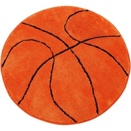 Sportfans Basketballmatte Rund Sportsmatte Sklisikker matte
