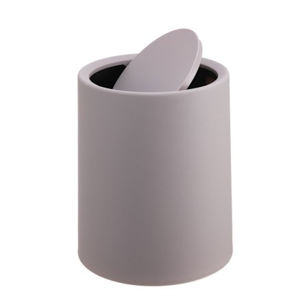 Badrumsavfallsbehållare med svängbart lock, 6 liter plast