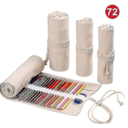 36/48/72-reikäinen rullattava penaali kynälle, kynäpussille, H-laukku