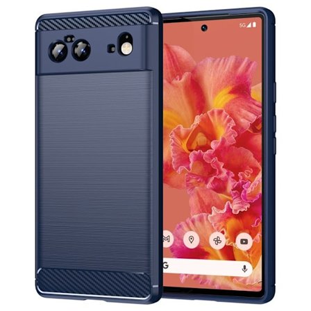 Carbon Flex Suojakotelo Google Pixel 6 - Sininen