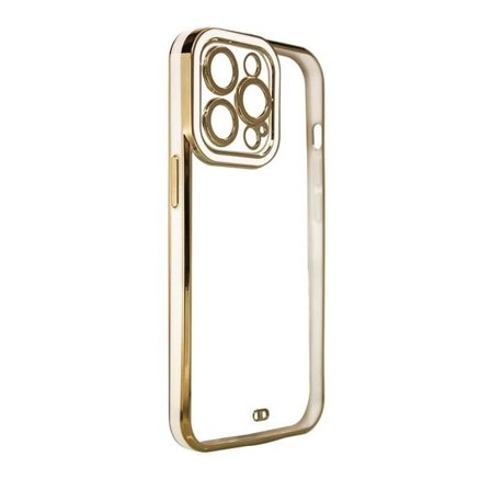 Muoti Kotelo Kotelo Samsung Galaxy A13 5G Gold Frame Gel Cover Valkoinen