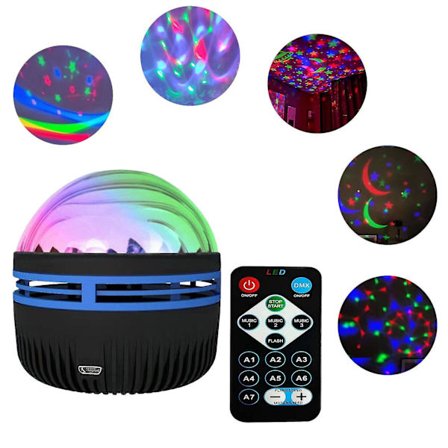 Nordlys Aurora Galaxy Projektorlampe Musikk Projeksjon Nattlys Gave