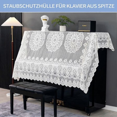 Pianocover Top støvcover til klaver med skammel cover beskyttelsestilbehør pleje