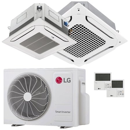 Condizionatore LG Cassetta 4 vie LG dual split 9000+24000 BTU inverter A+++ unità esterna 6.15 kW