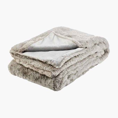 Pläd i fuskpäls 130 x 160 cm - Biltema