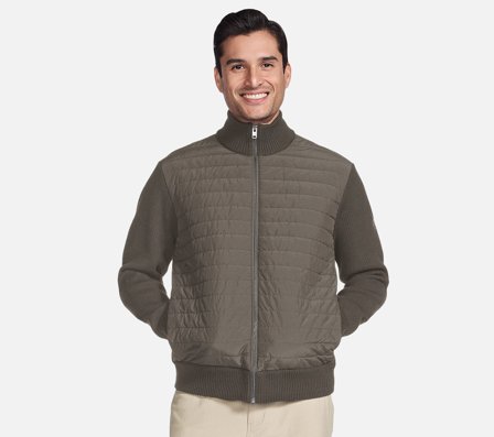 Skechers, The Hoodless Hoodie - Knit Hybrid Jacket, L, Herr