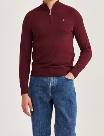 Morris Merino John Zip - Burgundy - XS