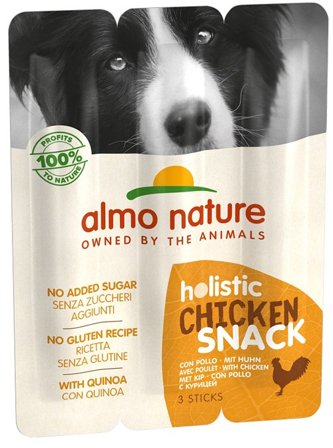 Almo Nature Holistic Snack Al Pollo Per Cani Adulti 3 Sticks Da