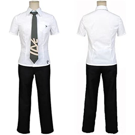Danganronpa Hinata Hajime Anime Cosplay Set Halloween Kostymer för Män Japansk Karneval Performance Prop L Kostymset L