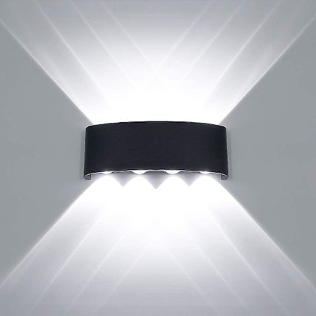 Utomhusvägglampor 8w Led Aluminium Upp & Ner Ip65 Vattentät