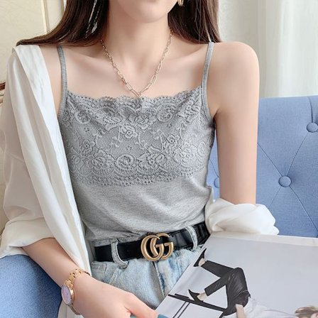 Damer Enfärgad Väst Top Strappy Tank Tops