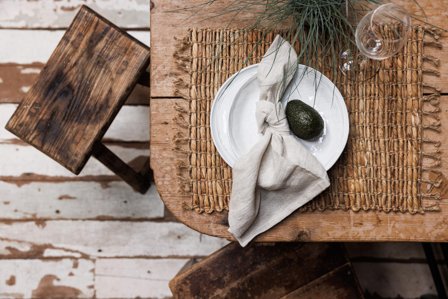 Lama Dekkebrikke Rattan-Natur 30x40cm