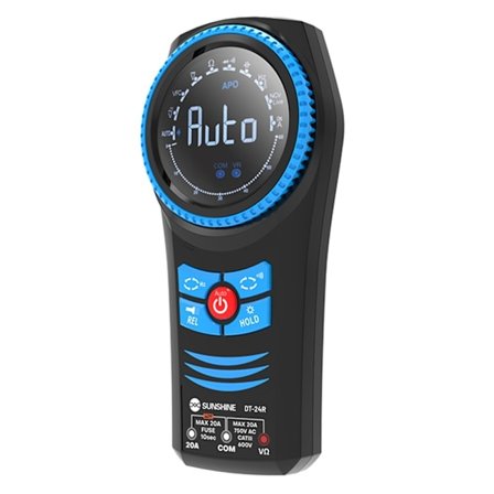 SUNSHINE Roterende Multimeter Auto Range Håndholdt spenningsmotstand Kontinuitetstester